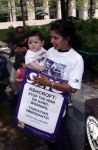 (29801) Demonstrator and Child, Immigration Rights Rally, Washington, D.C., 2002