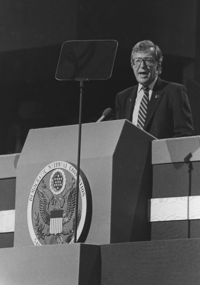 (29825) Albert Shanker speaking at the 1984 Democratic National Convention