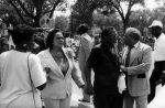 (30584)  Coretta Scott King, Reverend Lowry, Ben Hooks, Martin Luther King March 25th Anniversary, Justice for Janitors, 1988