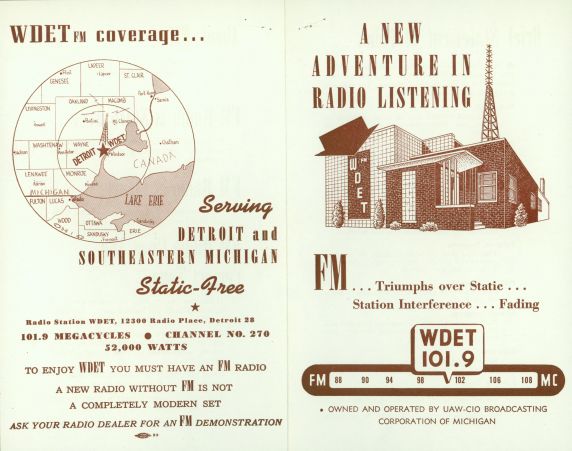 (30590) WDET FM Radio Flyer 