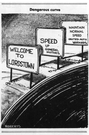 (30606) 1972 Lordstown Strike Cartoon