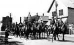 (30876) Copper Country Strike, Soldiers, Strike Duty, Calumet, Michigan, 1913