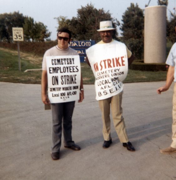 (31284) SEIU Local 106 Cemetery Workers Union, Shalom Memorial Park Strike, 1973