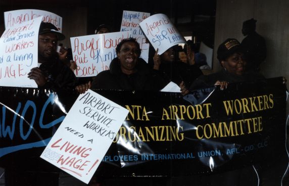 (31302) SEIU Local 679, African American Caucus, J4J Demonstration, Atlanta, Georgia. 1996