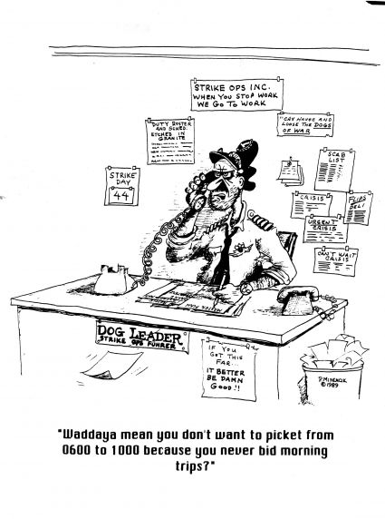 (31516) EAL Strike Cartoon, 1989