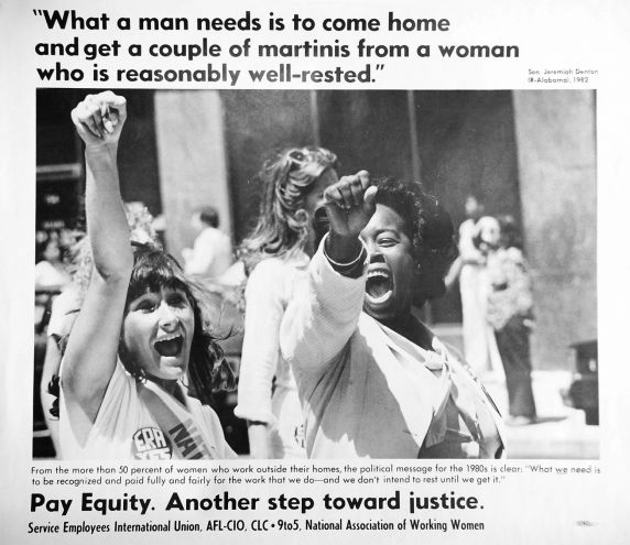 (31530) Pay Equity Poster, Meeting a Man's Needs, 1982
