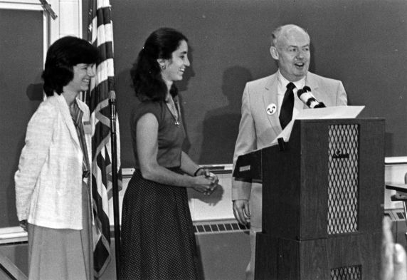 (31627) Jackie Ruff, John Sweeney, SEIU Women's Conference, 1981