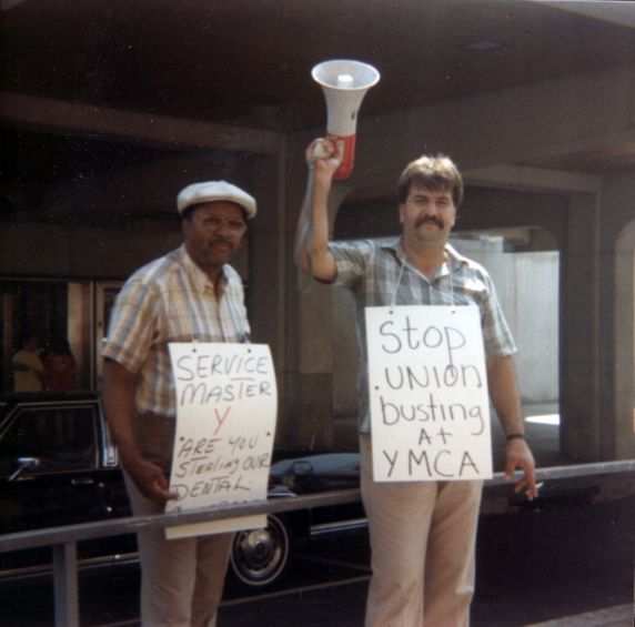 (31901) SEIU Local 36 Members Protesting Service Master, 1988