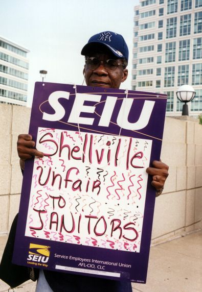 (31942) SEIU Local 36 Justice for Janitors Strike, Philadelphia, PA, 2001