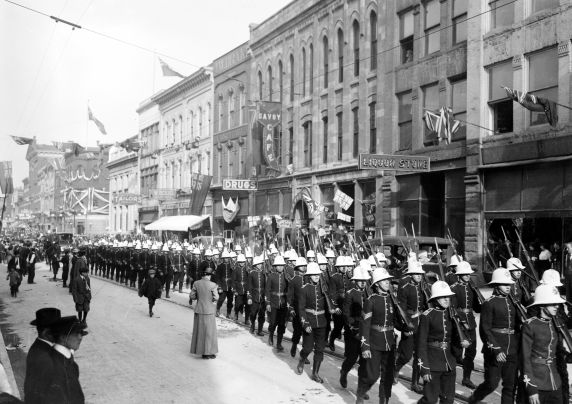 (32099) 21st Regiment Essex Fusiliers, Recruitment, Ontario, Canada, 1914-1915