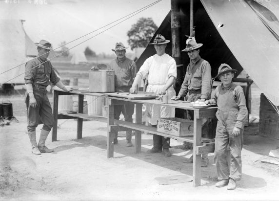 (32161) Army, Training Camp, Camp Life, 1918