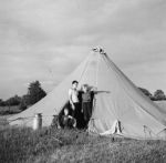 (32333) Three Boys in Tent, Merrill-Palmer Summer Camp