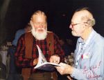 (32383) Utah Phillips and Paul Seeger, Photograph Autographed by Seeger, February 11, 2000