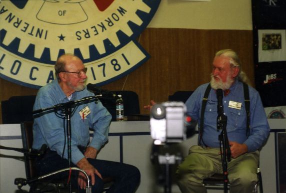 (32386) Pete Seeger, Utah Phillips Speaking, "Art About Work" Session, circa 2000