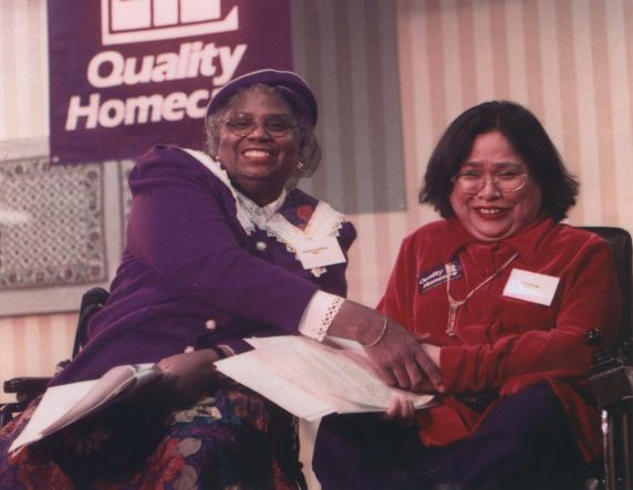 (32455) Homecare workers election and press conference, Los Angeles, 1999