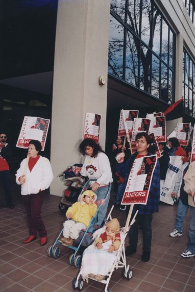 (32460) Justice for Janitors healthcare demonstration, Local 1877, Sacramento CA, 1998
