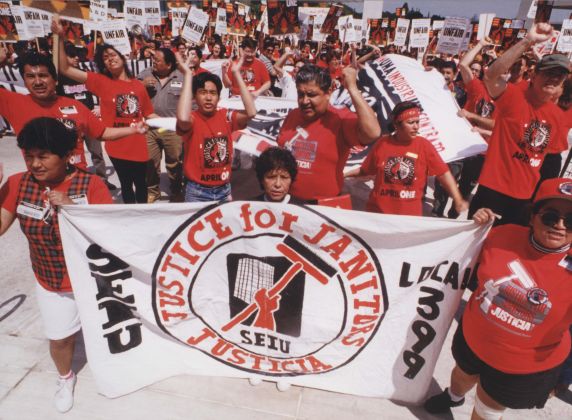 (32597) J4J demonstration, Local 399, Los Angeles CA, 1995