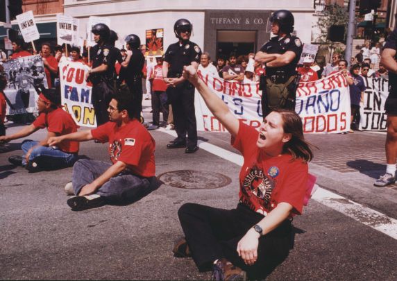 (32598) J4J civil disobedience, Los Angeles CA, 1995