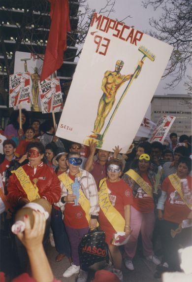 (32782) Justice for Janitors demonstration, Local 399, Los Angeles CA, 1993