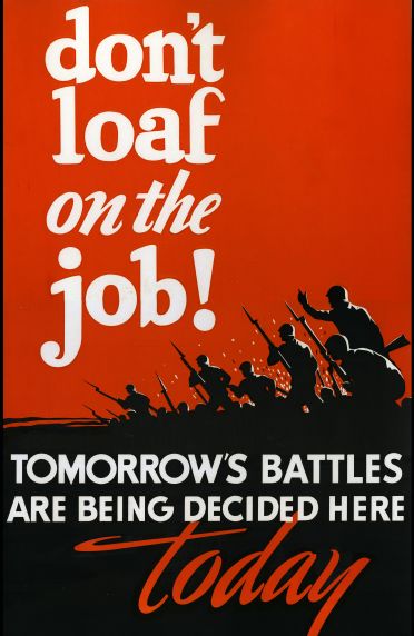 (33261) WWII, War Industry, Propogranda Posters, 1940s