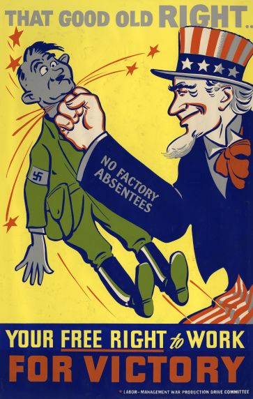 (33264) WWII, War Industry, Propogranda Posters, 1940s