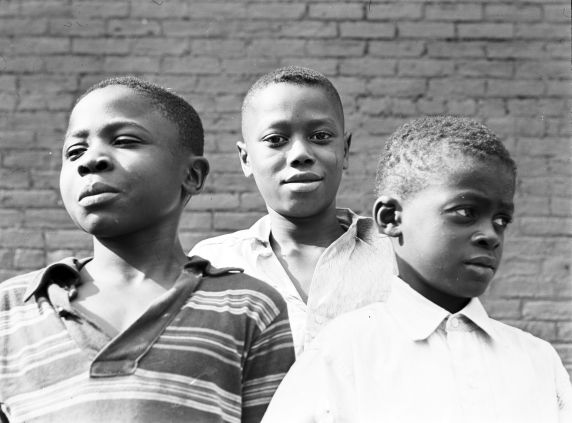 (33782) Portraits, Children, Black Bottom, Detroit