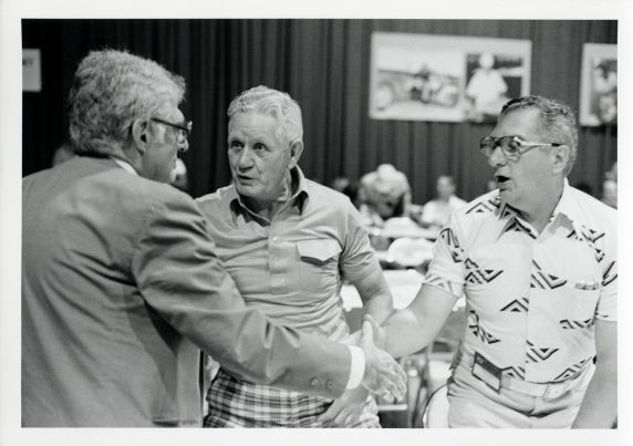 (34356) Jerry Wurf with Delegates, AFSCME International Convention, Las Vegas, 1978