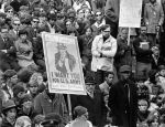 (350) Demonstrations, Vietnam War, Kennedy Square, Detroit, 1969