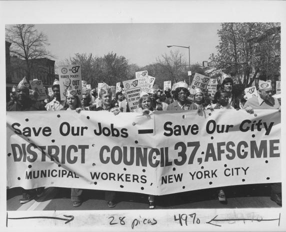 (35358) AFSCME District Council 37 members, Rally for Jobs, Washington, DC, 1975