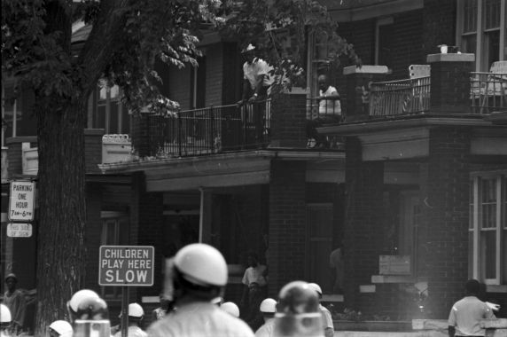(35806) Riots, Rebellions, Detroit Police, Patrols, 1967