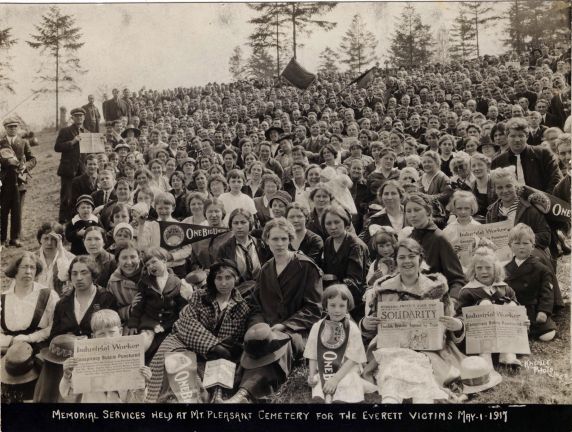 (393) Everett Memorial, Violence, May Day, Washington, 1917