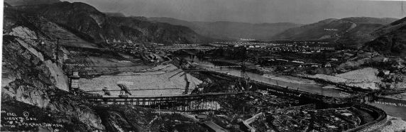(4776) Grand Coulee Dam, Construction, Columbia River, Washington, 1930s