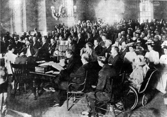(4871) William "Big Bill" Haywood, Trial, Courtroom Scene, Idaho, 1907