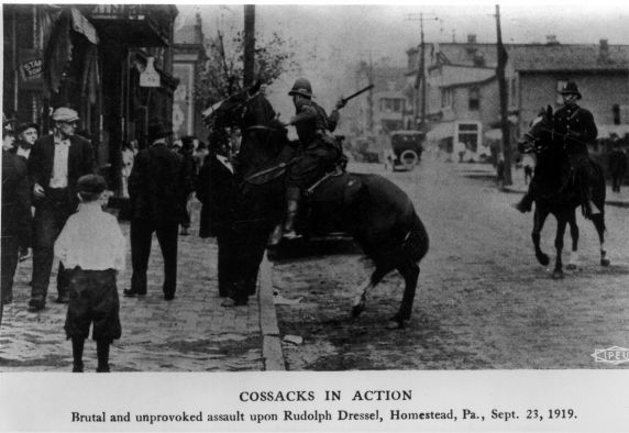 (4910) Strikes, Violence, Homestead Strike, Pennsylvania, 1919
