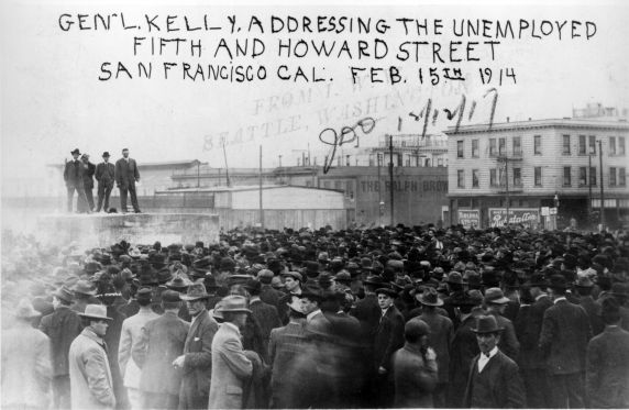 (4947) Unemployment, General Charles,Kelly, San Francisco, 1914