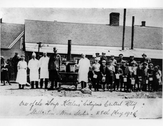 (5121) Relief, Strike Kitchen, Stellarton Mine Strike, Nova Scotia, 1925