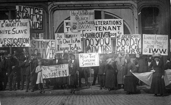 (5141) Oliver Steel Strike, Demonstration, Pittsburgh, 1911-1912