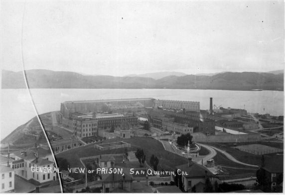 (5279) San Quentin Prison, Aerial View, 1910s