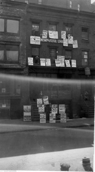 (5405) Unemployed Union, Exterior View, New York, 1930s.