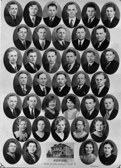(5417) Work People's College, Class Photo, 1930s