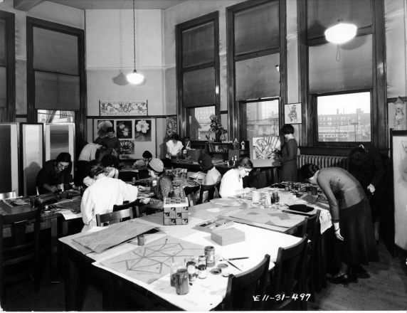 (6698) Classrooms, Interiors, Old Main, 1931