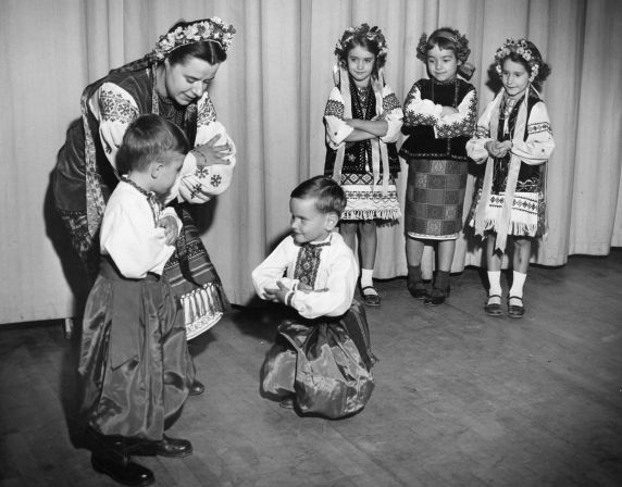 (DN_7854) Ethnic Communities, Ukrainian, Dancers, Costumes, Children, 1954