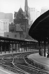 (9166) Buildings, Union Depot Railroad Station, Transportation, Trains, Detroit, 1971