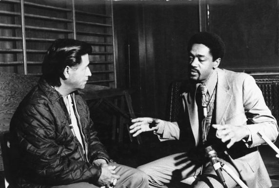 (9921) Cesar Chavez and Bobby Seale give a press conference, 1972