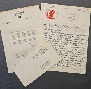 Handwritten letter from E.B. White, 1952