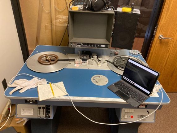 Reuther Library film playback equipment