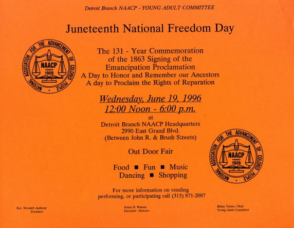 Juneteenth Celebration flyer