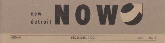 New Detroit Newsletter Masthead, 1970