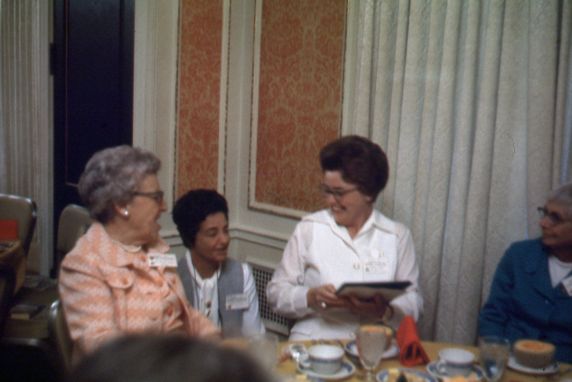 (31155) Winnie White, Pat Brown, SWE Convention, Seattle, 1971