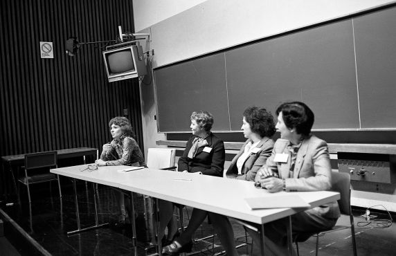 (31666) Panelists, SWE Boston / AMITA Conference, Cambridge, Massachusetts, 1981
